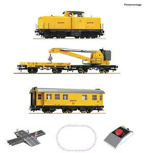 Roco H0 5100002 - Analog Start Set: Diesellokomotive BR 212 mit Kranzug, DB NEU - Bild 1 von 1