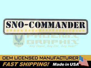 1979-90 Dodge D100/150/200/250/350 Sno-Commander Power Wagon Snow Plow Decal - Bild 1 von 1