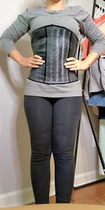 EXTREME WAIST TRAINER 3 HOOK BLACK - Picture 1 of 3