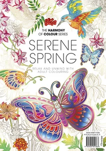Harmony of Colour Book 94 Serene Spring - Adult Colouring 36 Designs NEW - Picture 1 of 3