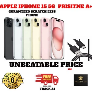 Apple iPhone 15 5G 256GB/512GB Smartphone -ESIM ONLY Pristine Grade A++ - Afbeelding 1 van 14