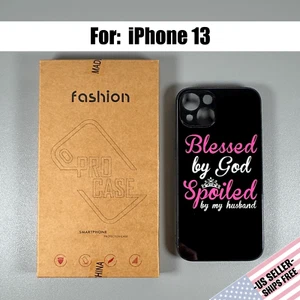 Funda para iPhone 13 - "Bendita por Dios, Mimada por mi marido" - Imagen 1 de 12