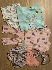 Bundle Of Baby Girls Clothes 3-6 Months New - Picture 1 of 15