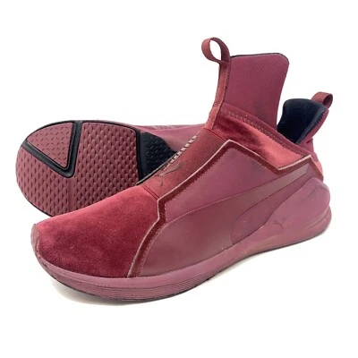 Puma Fierce Terciopelo Rojo Cordobés Zapatos Sin Cordones Tenis 19091301 Mujer Talla 9 M Foto 1 de 4