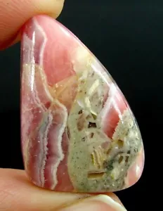 34.15 Ct Natural Pink Rhodochrosite Loose Gemstone Cabochon Wire Wrap Stone-2351 - Picture 1 of 2