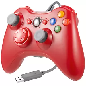 For Xbox 360 Game Console USB Wired Controller Remote PC Gamepad Joystick - Picture 1 of 10