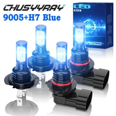 Kit combo de lâmpadas de faróis de LED feixe alto/baixo para carro Lincoln Town 2003-2011 - Imagem 1 de 4