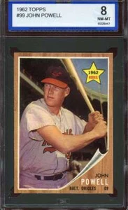 1962 TOPPS #99 BOOG POWELL ISA 8 (RC) ORIOLES UER NICELY CENTERED *ADT4744 - Picture 1 of 2