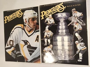 PITTSBURGH Magazin 90er Jahre. 2 Stück. Ron Francis, Lemiuex, Jagr. - Bild 1 von 6