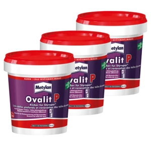 Metylan Ovalit P - 3 x 925g Klebstoff für Dämmplatten & Styroporplatten Henkel - Bild 1 von 3