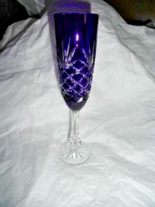 Faberge Odessa Cobalt Blue Champagne Flute - Picture 1 of 11