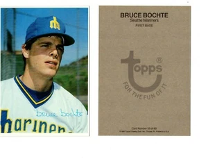 1980 BRUCE BOCHTE TOPPS BASEBALL LARGE PHOTO CARD 5x7 SEATTLE MARINERS 55 of 60  - Picture 1 of 1
