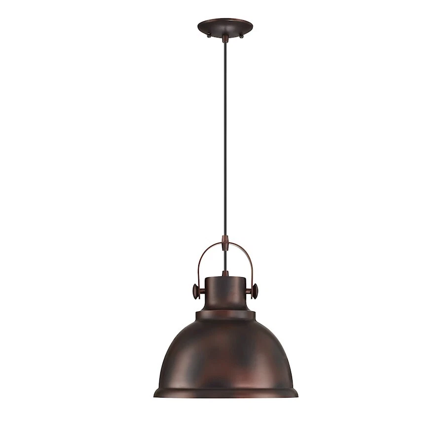 Forte Lighting Harmon 1 Light Pendant, Antique Bronze - 7210-01-32 - Image 1 of 1