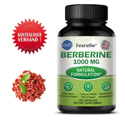 FEARATHE Berberina 1000 Mg Naturale - 30 - 120 Capsule Immunità Glicemia