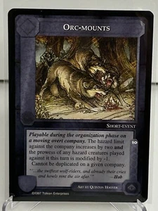 Middle-Earth CCG MECCG Orc-mounts The Lidless Eye LOTR Rare Card NM - Picture 1 of 2
