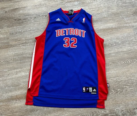 Richard Hamilton Detroit Pistons Jersey Blue YOUTH XL Basketball Adidas Sewn Cover