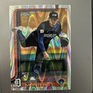 2025 Topps Chrome Keider Montero Raywave Refractor #7 Detroit Tigers - Picture 1 of 2