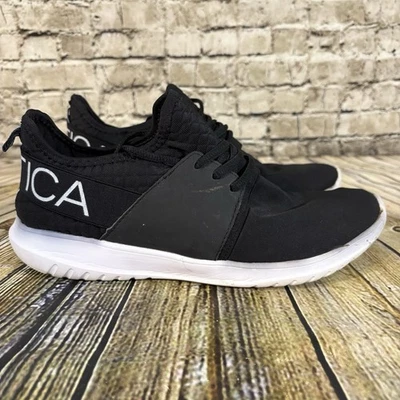 NAUTICA Shoes Women’s Size 8.5 Black White Sneakers Lace Up  - Image 1 of 4
