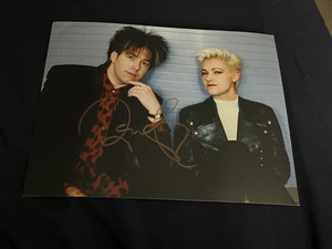 PER GESSLE foto firmata 8x10 MARIE FREDRIKSSON ROXETTE AUTOGRAFO 1 - Foto 1 di 1