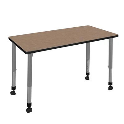 Regency Kee 42 x 24 pulgadas Mesa de actividades móvil ajustable en altura para aula Foto 1 de 4