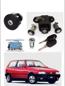 Fiat Uno 90 Turbo Kit Serrature Completo Chiave Unica - Picture 1 of 1