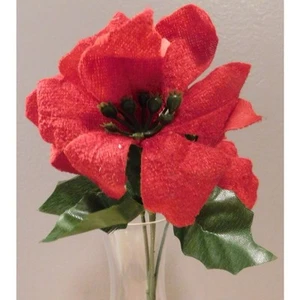 Ashland 9" roter Weihnachtsstern Blumensticks einzeln neu mit Etikett. - Bild 1 von 4