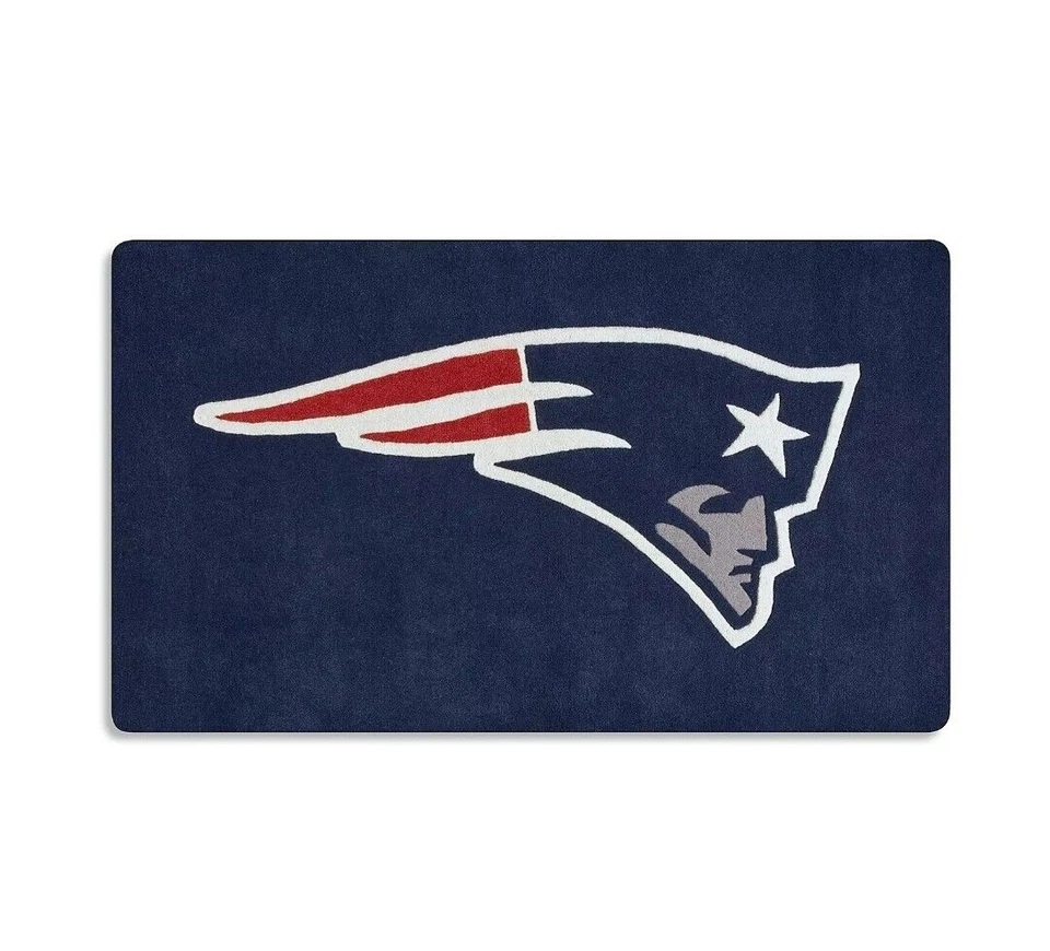 FANMATS NFL New England Patriots Floor Mat Rug in Navy Blue, 18 x29 inch - Image 1 of 1