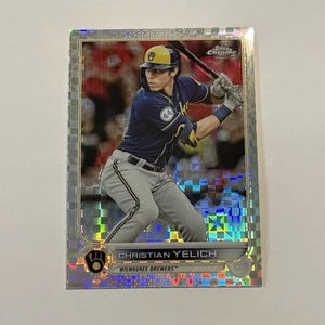 Christian Yelich 2022 Topps Chrome Xfractor Parallel #210 Milwaukee Brewers  - Bild 1 von 2