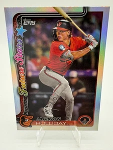 Topps 2025 Future Stars Jackson Holiday #220 Rainbow Foil Baseball FREE GIFT - Picture 1 of 2