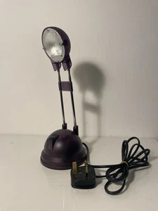 Vintage Retro IKEA A9904 Espressivo Telescopic Halogen Desk Top Lamp Purple - Picture 1 of 6