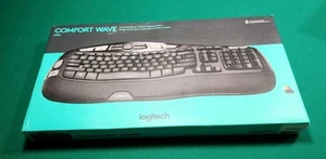 Logitech K350 Comfort Wave Wireless Keyboard BRAND NEW Unopened Box- 920-001996 - Photo 1/3