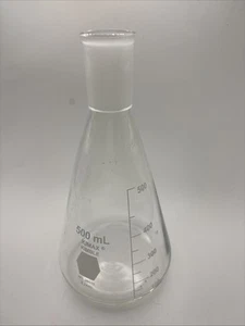 Kimble 26510-500 KIMAX 500mL Erlenmeyer Flask W/ST Joint 26510500 - Picture 1 of 6
