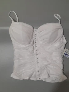 Moa Moa Corset Top White Size L - Picture 1 of 5