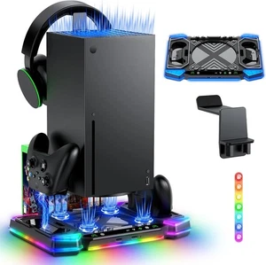 Aufgerüsteter RGB Lüfter Ladeständer für Xbox Series X: Zubehör für Xbox - Bild 1 von 6
