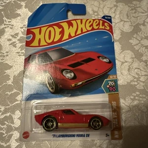 2024 Hot Wheels '71 Lamborghini Miura SV Red 78/250 HW '70s Vs '90s 6/10 - Picture 1 of 8