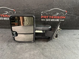 15-19 SILVERADO 1500 POWER DRIVER LH SIDE VIEW DOOR MIRROR BLACK TEXTURED - Picture 1 of 16