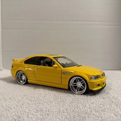 JADA 1/24 EURO-SPEC YELLOW  BMW AC SCHNITZER S3 USED VERY NICE NO BOX - Image 1 of 4