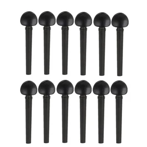 Juego de 12 clavijas de afinación Oud ébano con ojos persas instrumento de cuerda sustitutos \ - Imagen 1 de 9