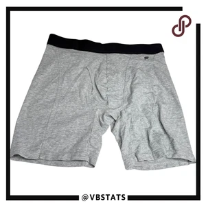 Calzoncillo boxer Fabletics para hombre The 24-7 cintura elástica gris jaspeado talla pequeña - Imagen 1 de 5