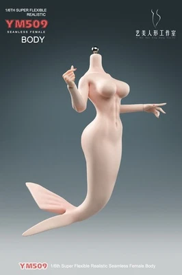 YM YM509P 1/6 Female Mermaid Body 12in Soldier Action Figure Seamless Model Toy - Image 1 of 4