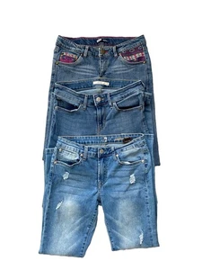 Girls Skinny Jeans Bundle Levi’s & 7 For All Mankind Size 14 And 24 - Picture 1 of 11