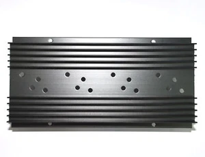 1pc Aluminum Heatsink Heat Sink AK-109 L=200mm TO-3 x4 Size=200x101x26mm Black - Picture 1 of 4