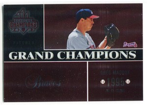2003 Donruss Champions Grand Champions Metalized 9 Greg Maddux 63/100