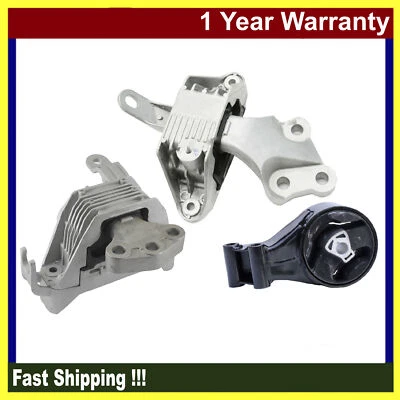 3PCS Front Motor & Trans Mount for Auto. For Chevrolet Cruze 1.4L 2012-2015 2017 - Image 1 of 4