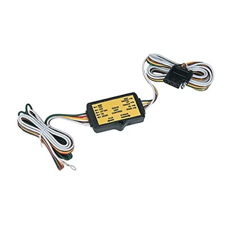 Light Converter for Trailer 5-Wire System to 4-Wire System 18G Wire W/Flat 4-Way Cover