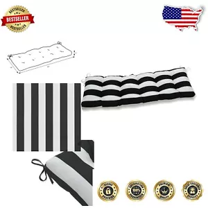 Chic 18" x 60" Striped Weather-Resistant Bench Cushion for Indoor/Outdoor Use - Picture 1 of 8