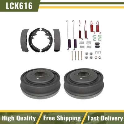 Kit de resorte de herrajes tambores de freno traseros y zapatas de freno para Ford F-150 1997-2000 Foto 1 de 4