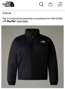 The North Face Jacket Gosei Plus Size 20 Thin Puffer Jacket Black £125 - Picture 1 of 8