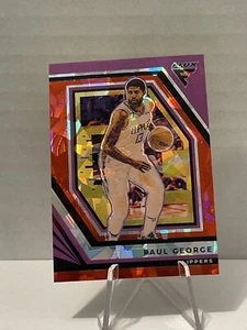 π₯ PAUL GEORGE 2022-23 Flux Red Cracked Ice Prizm LA Clippers π₯ - Picture 1 of 4