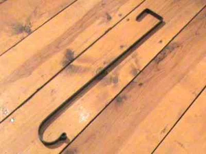 18" EISENKRANZAUFHÄNGER ÜBER TÜRHAKEN GESCHMIEDET von PCBS Gerne Sonderarbeit - Bild 1 von 2